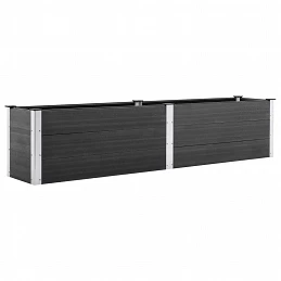 Acquista Letto Rialzato da Giardino 250x50x54 cm in WPC Grigio con riferimento GHV-49057 della ditta GARDENHOME
