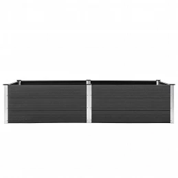 Acquista Letto Rialzato da Giardino 250x100x54 cm in WPC Grigio con riferimento GHV-49059 della ditta GARDENHOME