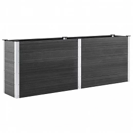 Acquista Letto Rialzato da Giardino 250x100x91 cm in WPC Grigio con riferimento GHV-49060 della ditta GARDENHOME