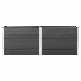 Acquista Letto Rialzato da Giardino 250x100x91 cm in WPC Grigio con riferimento GHV-49060 della ditta GARDENHOME