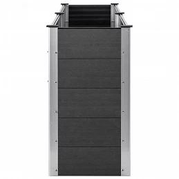 Acquista Letto Rialzato da Giardino 250x100x91 cm in WPC Grigio con riferimento GHV-49060 della ditta GARDENHOME