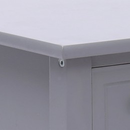 Acquista Tavolino Laterale Grigio 40x40x40 cm in Legno di Paulownia con riferimento GHV-284069 della ditta GARDENHOME
