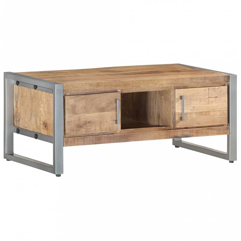 Acquista Tavolino da Salotto 95x50x40 cm in Legno di Mango Grezzo con riferimento GHV-323489 della ditta GARDENHOME