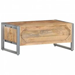 Acquista Tavolino da Salotto 95x50x40 cm in Legno di Mango Grezzo con riferimento GHV-323489 della ditta GARDENHOME