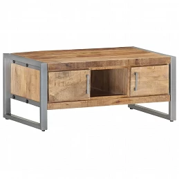 Acquista Tavolino da Salotto 95x50x40 cm in Legno di Mango Grezzo con riferimento GHV-323489 della ditta GARDENHOME