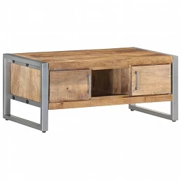 Acquista Tavolino da Salotto 95x50x40 cm in Legno di Mango Grezzo con riferimento GHV-323489 della ditta GARDENHOME