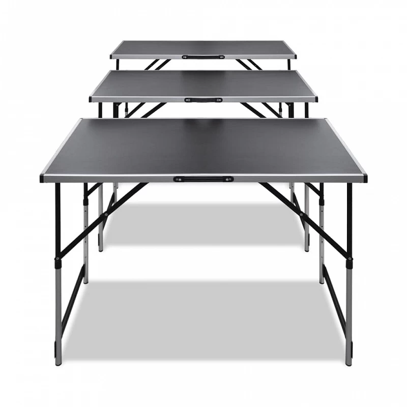 Acquista Tavolo da Lavoro Set 3 pz Pieghevole Altezza Regolabile con riferimento GHV-140641 della ditta GARDENHOME