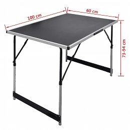 Acquista Tavolo da Lavoro Set 3 pz Pieghevole Altezza Regolabile con riferimento GHV-140641 della ditta GARDENHOME