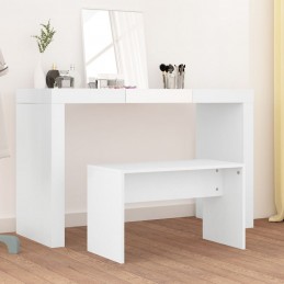 Acquista Tavolo Toeletta e Sgabello Bianco 70x35x45 cm Legno Multistrato con riferimento GHV-802813 della ditta GARDENHOME