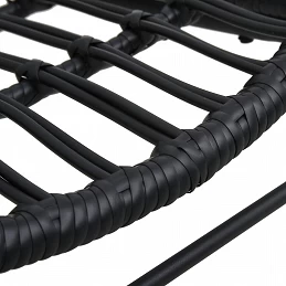 Acquista Sedia da Giardino in Polyrattan Nera con riferimento GHV-48581 della ditta GARDENHOME