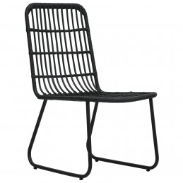 Acquista Sedie da Giardino 2 pz in Polyrattan Nere con riferimento GHV-48584 della ditta GARDENHOME