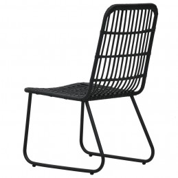 Acquista Sedie da Giardino 2 pz in Polyrattan Nere con riferimento GHV-48584 della ditta GARDENHOME