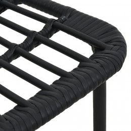 Acquista Sedie da Giardino 2 pz in Polyrattan Nere con riferimento GHV-48584 della ditta GARDENHOME