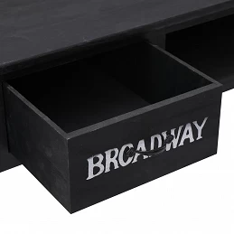 Acquista Tavolo Consolle Nero 110x45x76 cm in Legno con riferimento GHV-284161 della ditta GARDENHOME