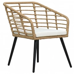 Acquista Sedie da Giardino 2 pz con Cuscini in Polyrattan Rovere con riferimento GHV-48576 della ditta GARDENHOME