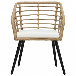 Acquista Sedie da Giardino 2 pz con Cuscini in Polyrattan Rovere con riferimento GHV-48576 della ditta GARDENHOME
