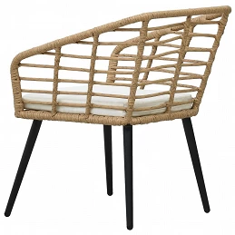 Acquista Sedie da Giardino 2 pz con Cuscini in Polyrattan Rovere con riferimento GHV-48576 della ditta GARDENHOME