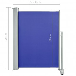 Acquista Tenda Laterale Retrattile per Patio 100x300 cm Blu con riferimento GHV-48341 della ditta GARDENHOME