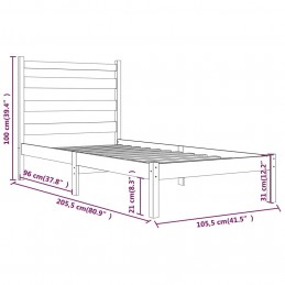Acquista Giroletto Bianco in Legno Massello di Pino 100x200 cm con riferimento GHV-3103639 della ditta GARDENHOME