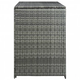 Acquista Copribidone Rifiuti Doppio in Polyrattan Antracite 148x77x111cm con riferimento GHV-46463 della ditta GARDENHOME