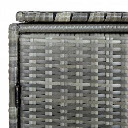Acquista Copribidone Rifiuti Doppio in Polyrattan Antracite 148x77x111cm con riferimento GHV-46463 della ditta GARDENHOME