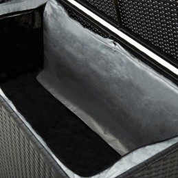 Acquista Baule da Giardino in Polyrattan 100x50x50 cm Nero con riferimento GHV-46471 della ditta GARDENHOME