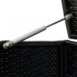 Acquista Baule da Giardino in Polyrattan 100x50x50 cm Nero con riferimento GHV-46471 della ditta GARDENHOME