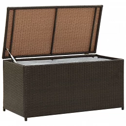 Acquista Baule da Giardino in Polyrattan 100x50x50 cm Marrone con riferimento GHV-46472 della ditta GARDENHOME