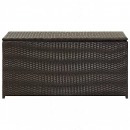 Acquista Baule da Giardino in Polyrattan 100x50x50 cm Marrone con riferimento GHV-46472 della ditta GARDENHOME