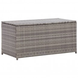 Acquista Baule da Giardino in Polyrattan 100x50x50 cm Grigio con riferimento GHV-46473 della ditta GARDENHOME