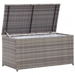 Acquista Baule da Giardino in Polyrattan 100x50x50 cm Grigio con riferimento GHV-46473 della ditta GARDENHOME