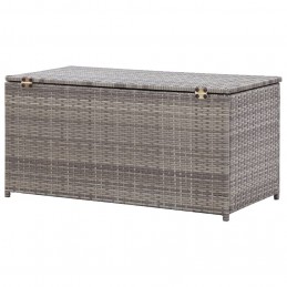 Acquista Baule da Giardino in Polyrattan 100x50x50 cm Grigio con riferimento GHV-46473 della ditta GARDENHOME