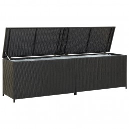 Acquista Baule da Giardino in Polyrattan 200x50x60 cm Nero con riferimento GHV-46474 della ditta GARDENHOME