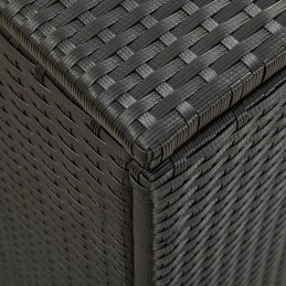 Acquista Baule da Giardino in Polyrattan 200x50x60 cm Nero con riferimento GHV-46474 della ditta GARDENHOME