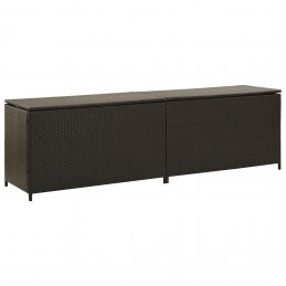 Acquista Baule da Giardino in Polyrattan 200x50x60 cm Marrone con riferimento GHV-46475 della ditta GARDENHOME
