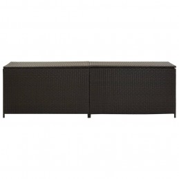 Acquista Baule da Giardino in Polyrattan 200x50x60 cm Marrone con riferimento GHV-46475 della ditta GARDENHOME