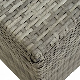 Acquista Baule da Giardino in Polyrattan 200x50x60 cm Grigio con riferimento GHV-46476 della ditta GARDENHOME