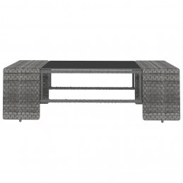 Acquista Set Divani da Giardino 2 pz in Polyrattan Grigio con riferimento GHV-49522 della ditta GARDENHOME