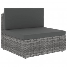 Acquista Set Divani da Giardino 2 pz in Polyrattan Grigio con riferimento GHV-49522 della ditta GARDENHOME