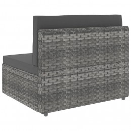 Acquista Set Divani da Giardino 2 pz in Polyrattan Grigio con riferimento GHV-49522 della ditta GARDENHOME