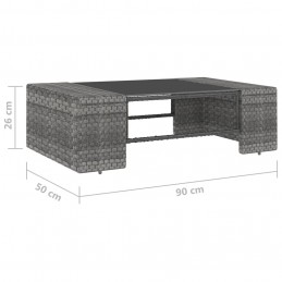 Acquista Set Divani da Giardino 2 pz in Polyrattan Grigio con riferimento GHV-49522 della ditta GARDENHOME