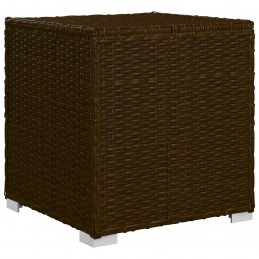 Acquista Lettino Prendisole con Cuscino e Tavolino in Polyrattan Marrone con riferimento GHV-46226 della ditta GARDENHOME