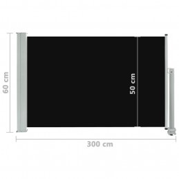 Acquista Tenda Laterale Retrattile per Patio 60x300 cm Nero con riferimento GHV-48352 della ditta GARDENHOME