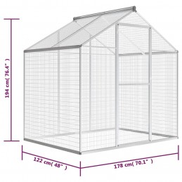 Acquista Voliera da Giardino in Alluminio 178x122x194 cm con riferimento GHV-43557 della ditta GARDENHOME