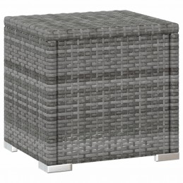 Acquista Lettino Prendisole con Cuscino e Tavolino in Polyrattan Grigio con riferimento GHV-46227 della ditta GARDENHOME