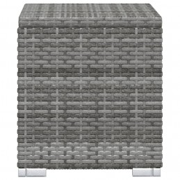 Acquista Lettino Prendisole con Cuscino e Tavolino in Polyrattan Grigio con riferimento GHV-46227 della ditta GARDENHOME