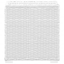 Acquista Lettino Prendisole Cuscino e Tavolino da Tè Polyrattan Bianco con riferimento GHV-46229 della ditta GARDENHOME