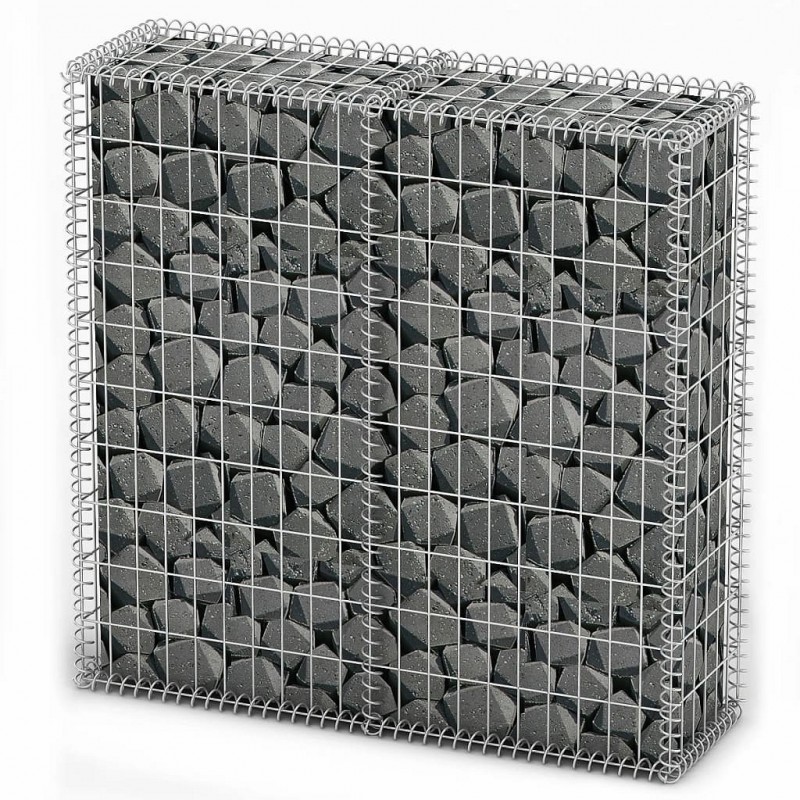 Acquista Cesto Gabbione con Coperchio in Filo Zincato 100 x 100 x 30 cm con riferimento GHV-141041 della ditta GARDENHOME