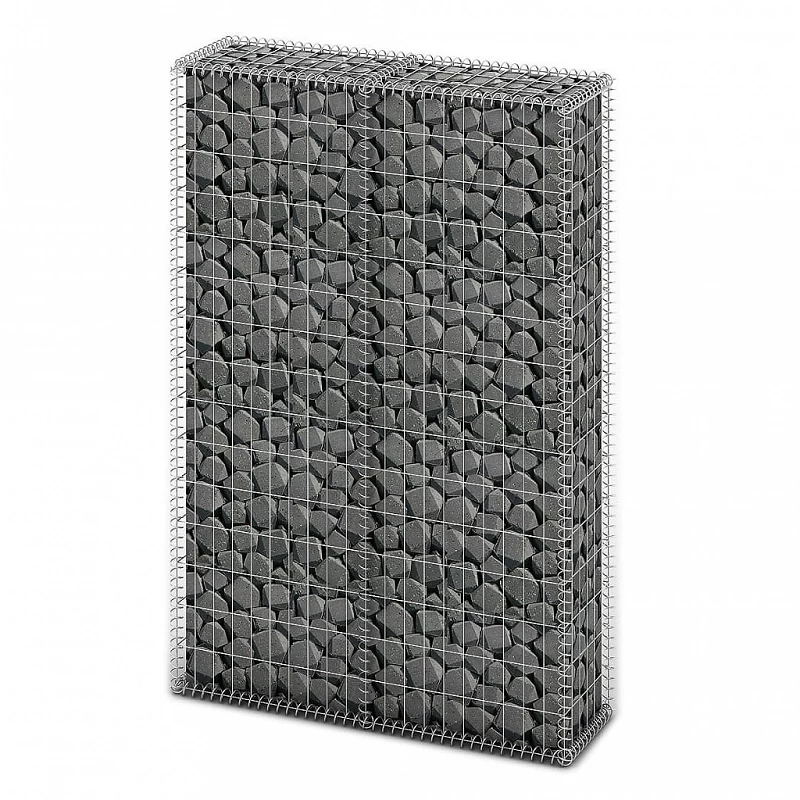 Acquista Cesto Gabbione con Coperchio in Filo Zincato 150 x 100 x 30 cm con riferimento GHV-141042 della ditta GARDENHOME