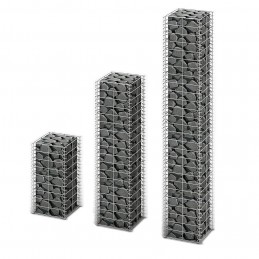 Acquista Set Gabbioni 3 pz in Filo Zincato con riferimento GHV-141048 della ditta GARDENHOME